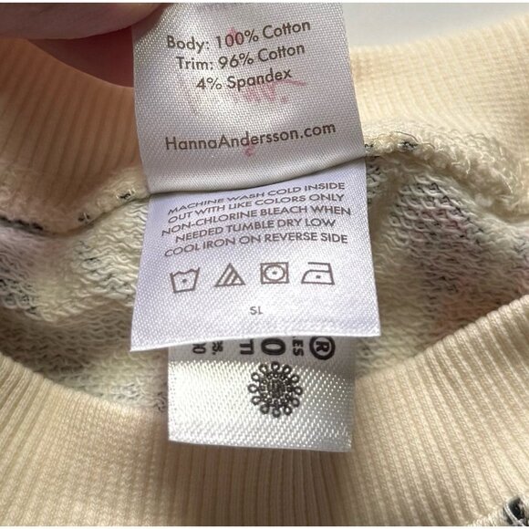 Hanna Andersson Adult Forest Radicals Print French Terry Sweatshirt S Small - Picture 5 of 6